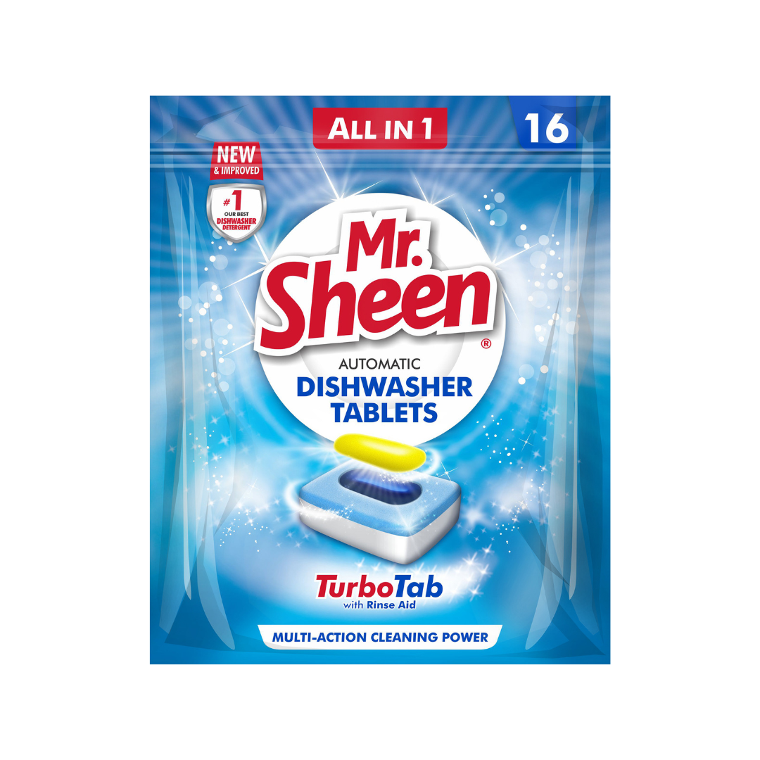 Mr Sheen Automatic Dishwasher Tablets - 16 Tablets