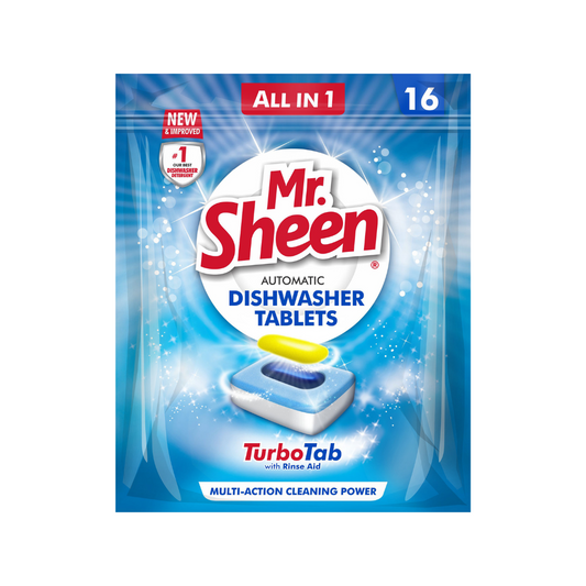 Mr Sheen Automatic Dishwasher Tablets - 16 Tablets