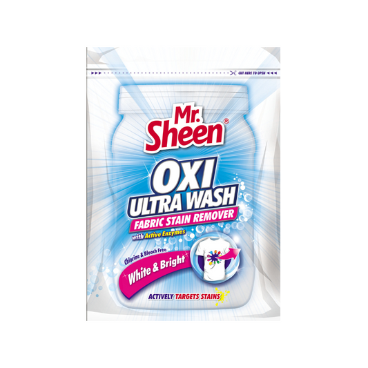 Mr Sheen Oxi Ultra Wash White & Bright Fabric Stain Remover 200g