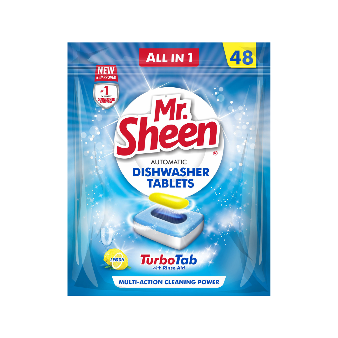 Mr Sheen Dishwasher Tablets - 48 Tablets Lemon