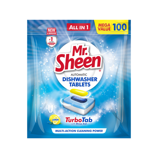 Mr Sheen Automatic Dishwasher Tablets - 100 Tablets