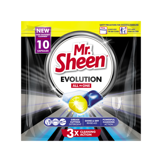 Mr Sheen Evolution Dishwashing Capsules - 10 Pack