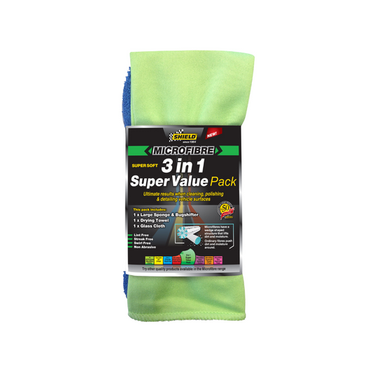 Shield MicroFibre 3 in 1 Super Value Kit