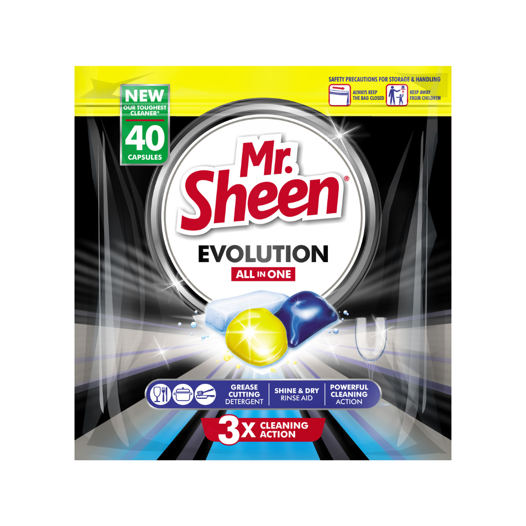 Mr Sheen Evolution Dishwashing Capsules - 40 Pack