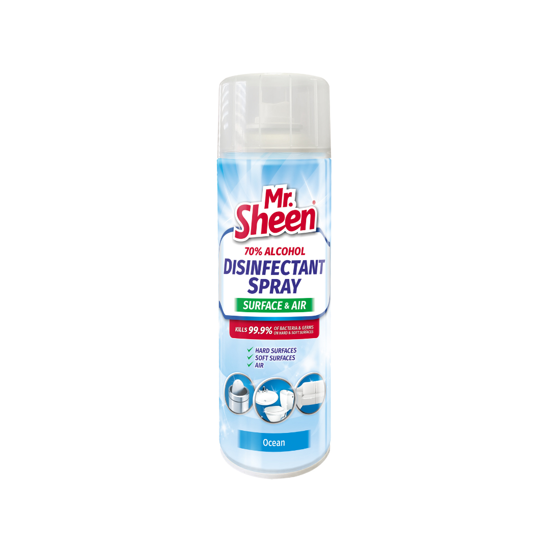 Mr Sheen Disinfectant Spray Surface & Air 500ml - Ocean