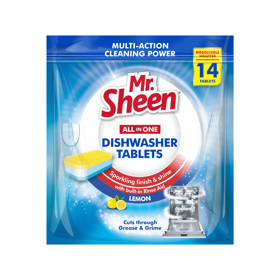 Mr Sheen All in One Dishwashing Tabs - 14 Pack