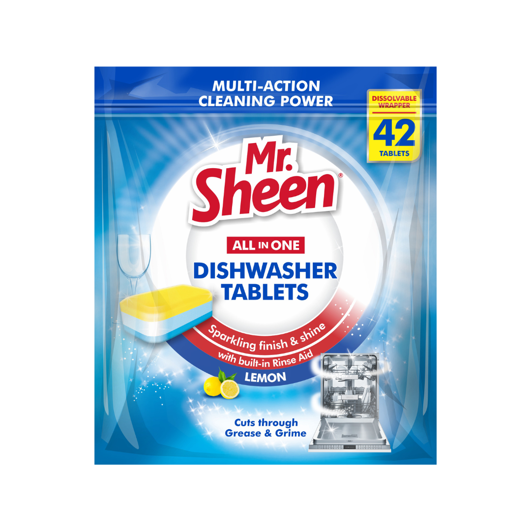 Mr Sheen All in One Dishwashing Tabs - 42 Pack