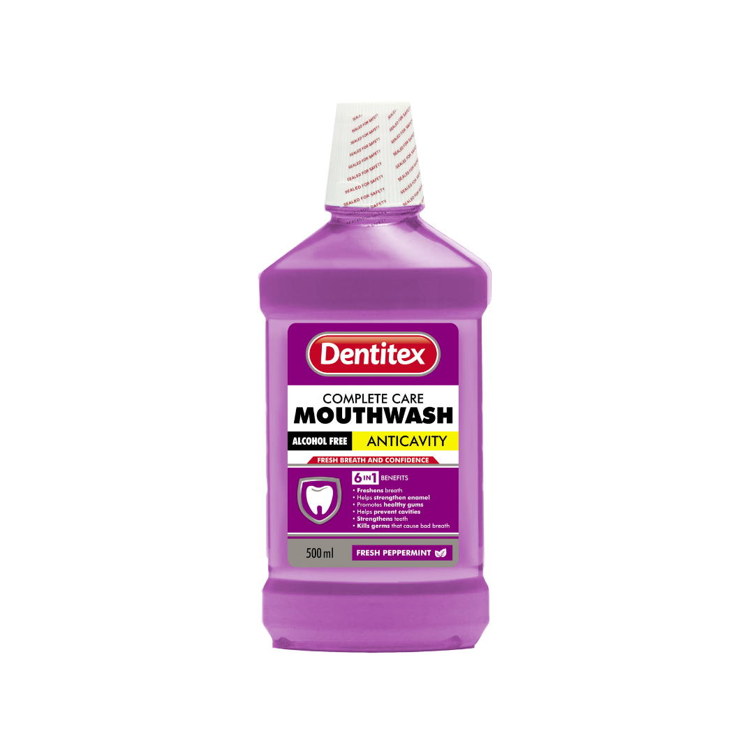 Dentitex Mouthwash 500ml - Fresh Peppermint Alcohol Free